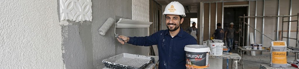 HAV HEZ team applying Çukurova decorative interior finish